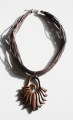 Ketting vrouw houten hanger 1